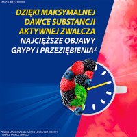 Theraflu Max Grip (1000mg+10mg+70mg), proszek, smak owoców leśnych i mentolu, 10 saszetek