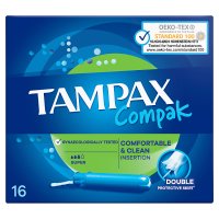 Tampony Tampax Compak Super z aplikatorem 16 sztuk