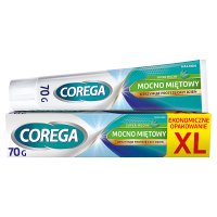 Corega Krem do mocowania protez zębowych -  Super Mocny mocno miętowy  70g