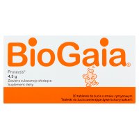 BioGaia Protectis Probiotyczne 10  tabletek do żucia o smaku  cytrynowym