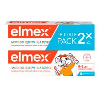 Elmex Pasta do zębów Dla Dzieci 0 do 6 lat + druga 50% taniej, 2 x 50 ml