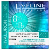 Eveline Hyaluron Clinic 40+ Ujędrniający Krem przeciwzmarszczkowy na dzień i noc  50ml