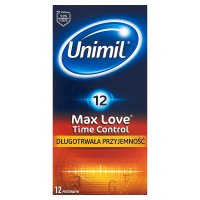 Prezerwatywy Unimil Max Love Time Control, 12 sztuk