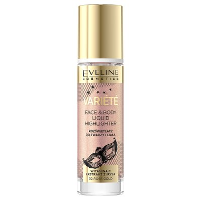 Eveline Variete Rozświetlacz do twarzy i ciała 02 Rose Gold 30ml