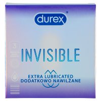DUREX INVISIBLE Prezerwatywy dodatkowo nawilżane 3 szt.