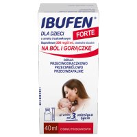 Ibufen dla dzieci Forte o smaku truskawkowym zawiesina doustna 200 mg/5ml, 40 ml