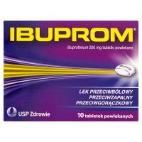 Ibuprom 200 mg 10 tabletek powlekanych