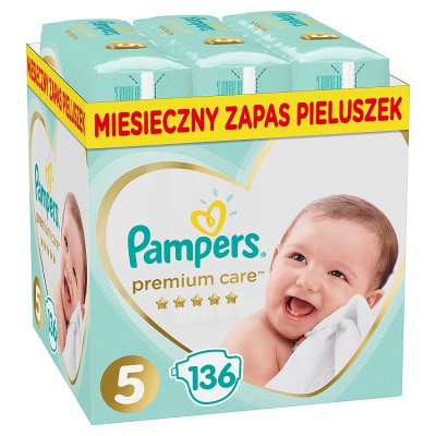 Pampers Premium Care, 5, (11-18kg),136 szt