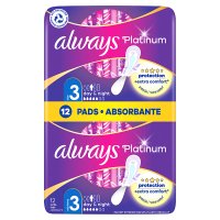 Podpaski Always Platinum Ultra Night (rozmiar 3) 2 x 6 szt (duopack)