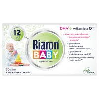 Biaron Baby 12m+ DHA i witamina D, 30 kapsułek twist off