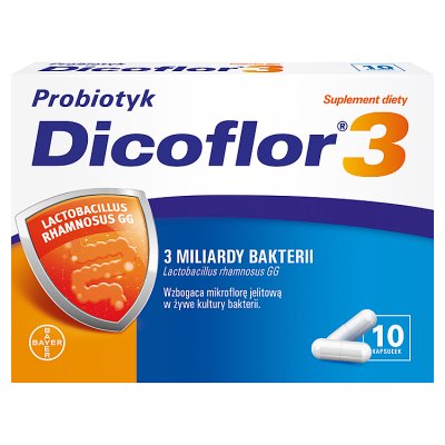 Dicoflor 3 miliardy bakterii  10 kapsułek