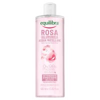 Equilibra Rosa Delikatnie Oczyszczająca Różana Woda micelarna z kwasem hialuronowym 400ml