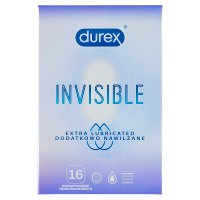 Prezerwatywy durex - Invisible dodatkowo nawilżane x 16 szt