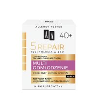 AA Technologia Wieku 5Repair Multi Odmłodzenie 40+ - aktywny nocny krem ujędrniająco-wzmacniający 50 ml