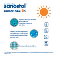 Sanostol Mikroflora + D3, krople doustne, od urodzenia, 8 ml
