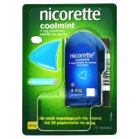 Nicorette Coolmint 4 mg, 20 tabletek do ssania