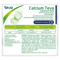 Calcium Teva 12 tabletek musujących + 2 tabletki musujące