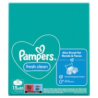 Pampers chusteczki nawilżane Fresh Clean 15 x 80 szt (15-pack)