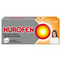 Nurofen tabletki dla dzieci 200 mg 6 tabletek