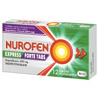 Nurofen Express Forte Tabs 400 mg, 12 tabletek