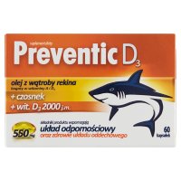 Preventic D3 550 mg 60 kapsułek