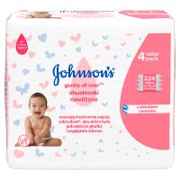 Johnson's Baby Gentle All Over Chusteczki nawilżane dla dzieci 1op.-56sztx4