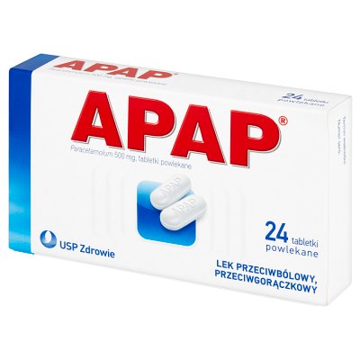 Apap 500 mg , 24 tabletki