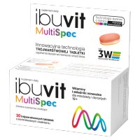 Ibuvit MultiSpec, 30 trójwarstwowych tabletek o kontrolowanym uwalnianiu