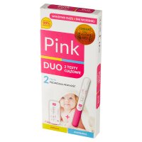 Domowe Laboratorium test ciążowy Pink Duo płytkowy + strumieniowy, 2 sztuki