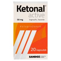 Ketonal Active 50 mg, 20 kapsułek twardych