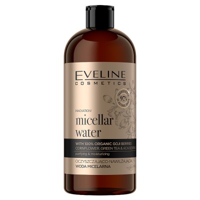 Eveline Organic Gold oczyszczająco - nawilżająca woda micelarna 500 ml