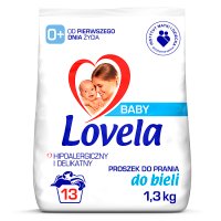 Lovela Baby, hipoalergiczny proszek do prania, dla dzieci od urodzenia, do bieli, 1,3kg