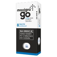 Maxigra Go 25 mg, 8 tabletek powlekanych