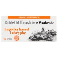 Tabletki Emskie z Wadowic (smak pomarańczowy) 12 pastylek do ssania
