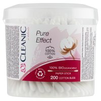 Cleanic Patyczki higieniczne Pure Effect -100% biodegradowalne 1op.-200szt (pudełko)