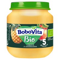 BoboVita Bio, jabłko z ananasem, 125 g