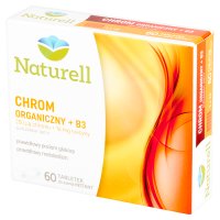 Naturell Chrom organiczny + B3, 60 tabletek do ssania