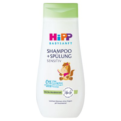 Hipp Babysanft Sensitive, pielęgnacyjny szampon z odżywką, 200 ml