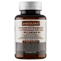 SINGULARIS Cytrynian Magnezu + Cytrynian Potasu + Witamina B6 60 tabletek powlekanych