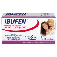 Ibufen 200 mg, 5 czopków