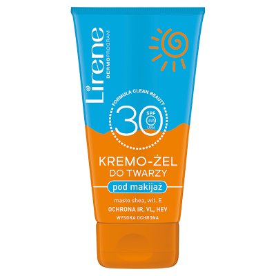 Lirene Sun Krem-żel do twarzy pod makijaż SPF 30, 50 ml