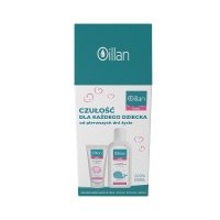 Oillan Baby promocyjny zestaw - płyn do mycia i kąpieli 2w1 400 ml + mleczko nawilżające 200 ml