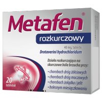 Metafen rozkurczowy 40 mg, 20 tabletek