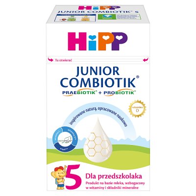 HiPP Junior Combiotik 5 produkt na bazie mleka dla przedszkolaka 550 g