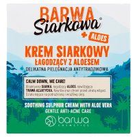 BARWA Siarkowa + Aloes Krem siarkowy łagodzący z aloesem - pielęgnacja antytrądzikowa  50ml