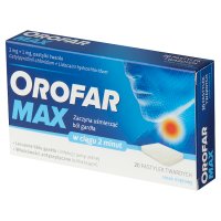 Orofar Max 20 pastylek do ssania