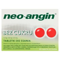 Neo-angin bez cukru, 24 tabletki do ssania