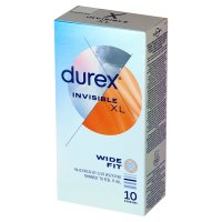 Durex Invisible Prezerwatywy Extra Large Powiększone, 10 sztuki