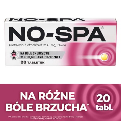 No-Spa 40 mg 20 tabletek