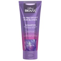 LB Biovax Ultra Violet Intensywnie regenerujący szampon tonujący do włosów blond i siwych 200 ml